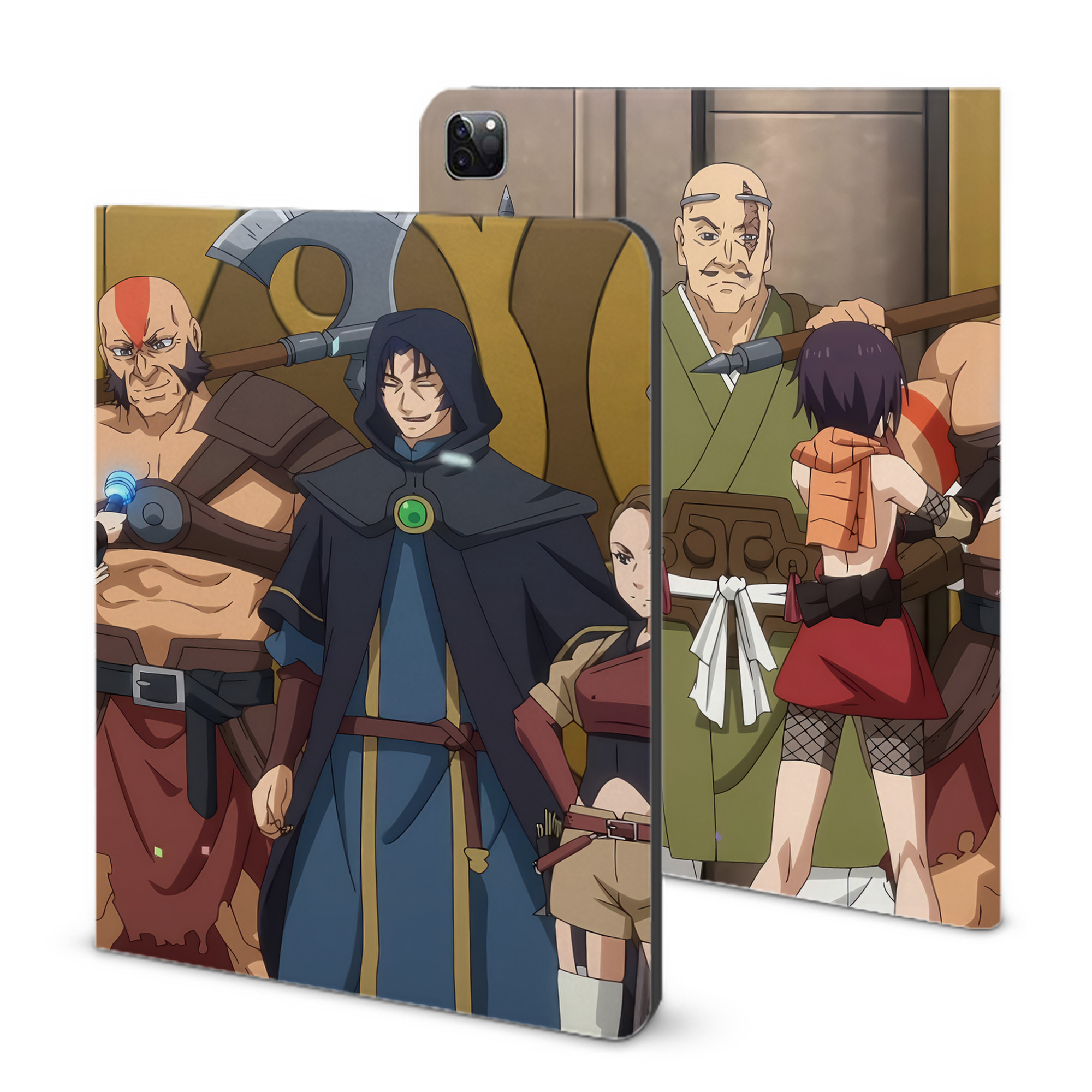 （画像用） 転スラ Regarding Reincarnated to Slime IPad ケース ブック型 PUレザー TPU 耐衝撃 軽量 薄型 ペン収納なし 全面保護 IPad 各モデル対応